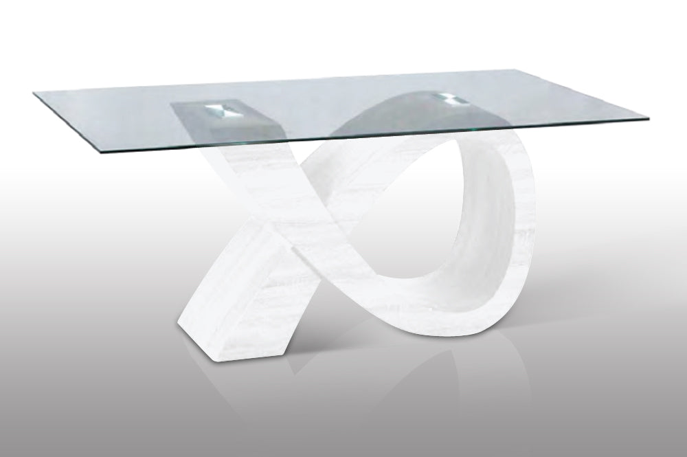 Table de repas Design ALPHA Blanc