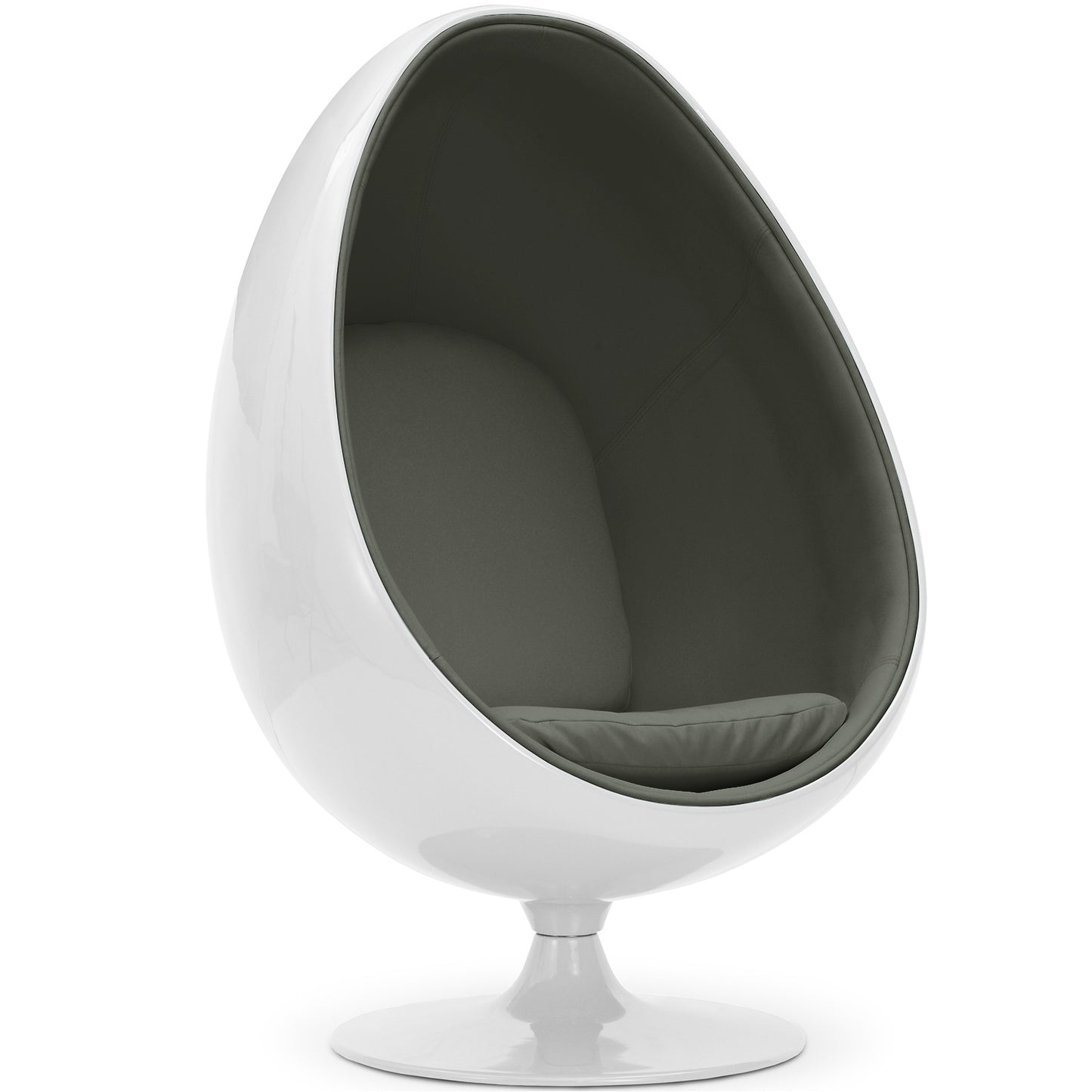 Fauteuil OEUF Blanc & Gris