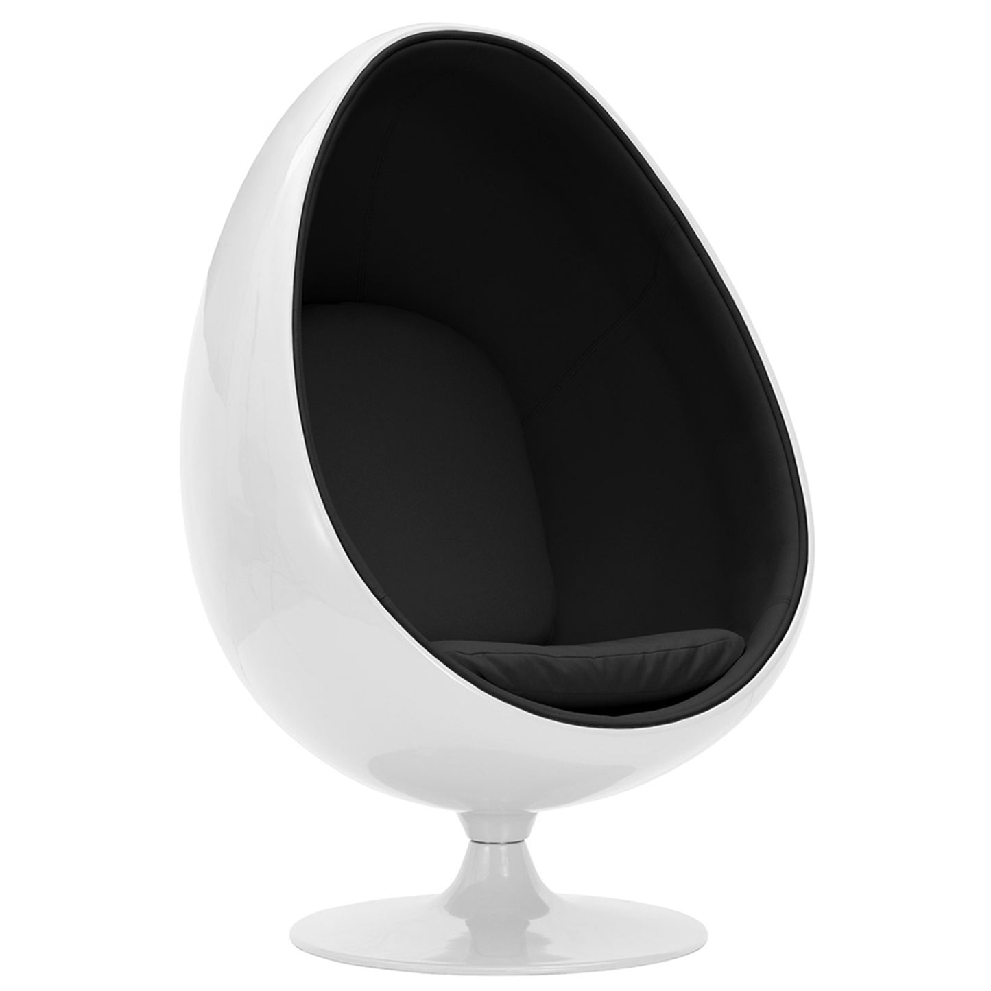 Fauteuil OEUF Blanc & Noir