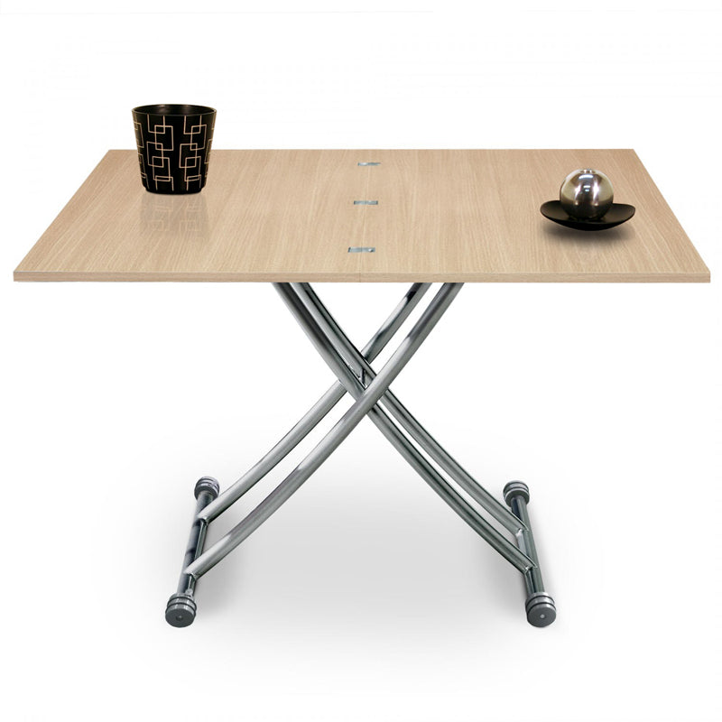 Table basse relevable MIRAGE Chêne Clair
