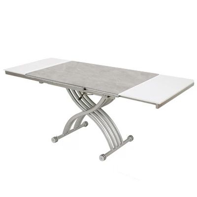 Table basse relevable extensible Zen Gris ardoise