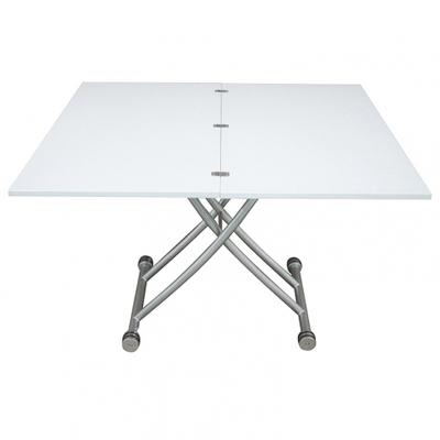 Table basse relevable CLEVER laqué Blanc Brillant