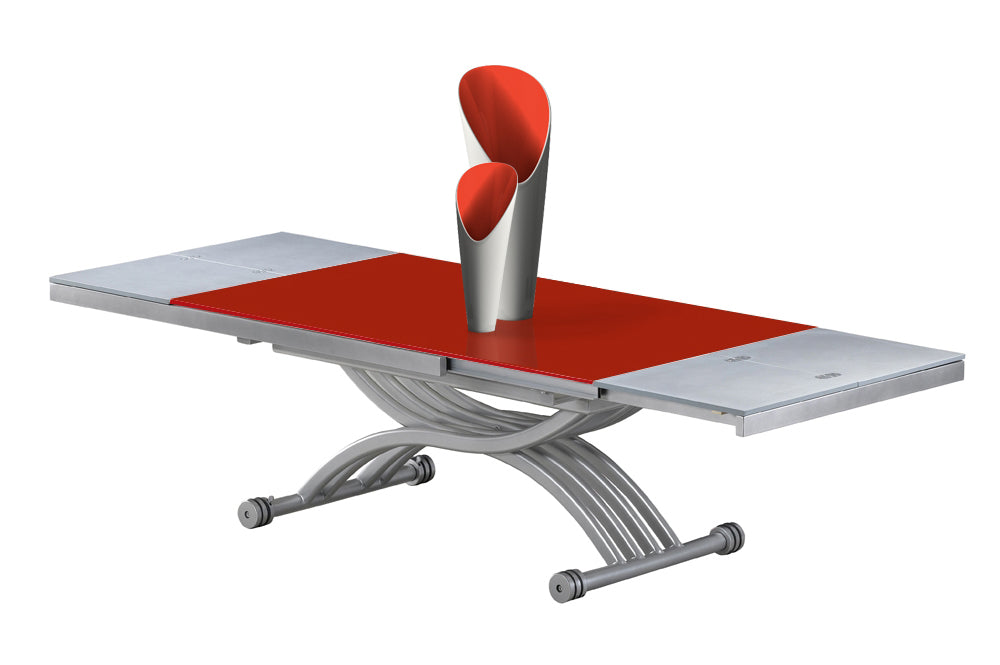 Table basse relevable Zen Rouge