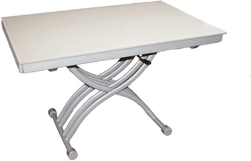Table basse relevable Zen blanc