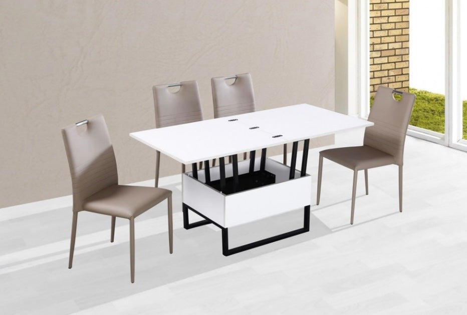 Table basse relevable New Viper Blanc