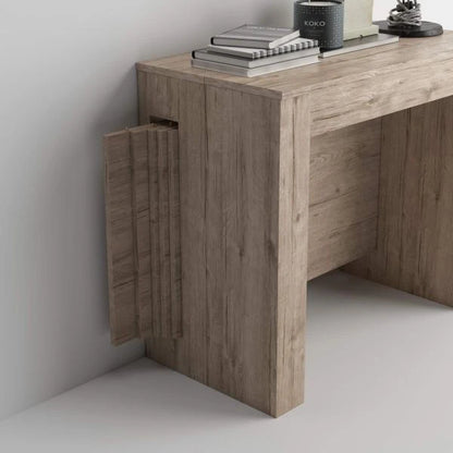 Table Console Extensible MILANO Chêne Clair