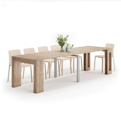 Table Console Extensible MILANO Chêne Clair