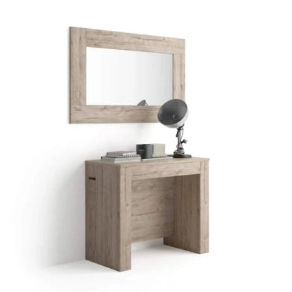 Table Console Extensible MILANO Chêne Clair