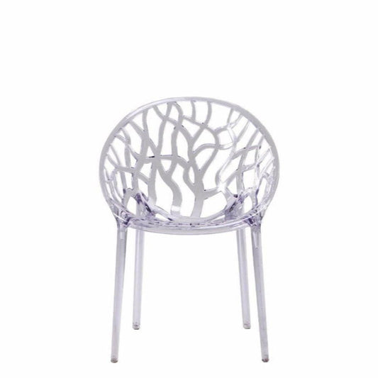 Lot de 4 Chaises ANGELO Transparentes Empilables