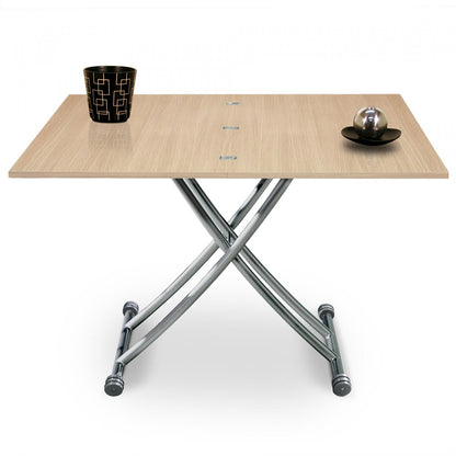 Table basse relevable MIRAGE Chêne Clair