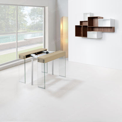Table Console Extensible New York Chêne Clair
