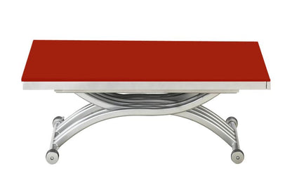 Table basse relevable Zen Rouge