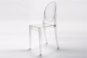 Lot de 4 Chaises MARAIS Transparentes
