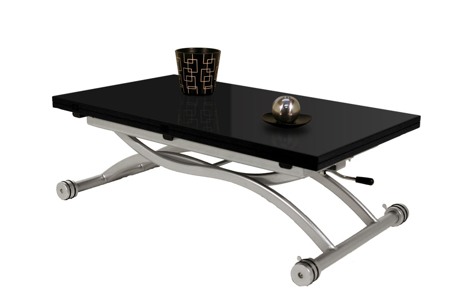 Table basse relevable MIRAGE Noir