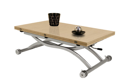 Table basse relevable MIRAGE Chêne Clair